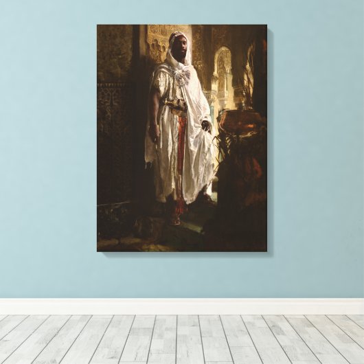 Porträt des maurischen afrikanischen Malers Leinwanddruck (Insitu (Holzboden))