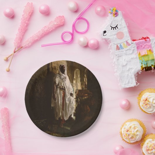 Porträt des maurischen afrikanischen Malers Pappteller (Party)