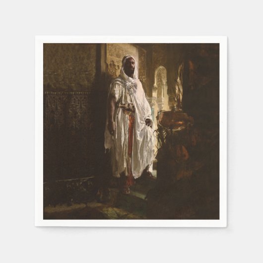 Porträt des maurischen afrikanischen Malers Serviette (Vorderseite)