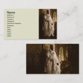 Porträt des maurischen afrikanischen Malers Visitenkarte (Vorne/Hinten)