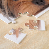 Porträt des niedlichen Welpen Puzzle (Seite)