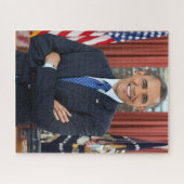 Porträt des offiziellen Oval Office Präsident Obam Puzzle (Horizontal)