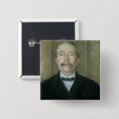 Porträt des Patriarchen (Pastell auf Papier) Button (Vorne & Hinten)