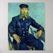 Porträt des Postman von Vincent Willem van Gogh Poster (Vorne)