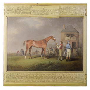 Porträt "des Quiz", das Eigentum von Lord Rous, Fliese