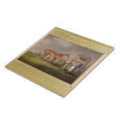 Porträt "des Quiz", das Eigentum von Lord Rous, Fliese (Seite)