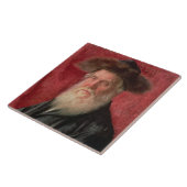 Porträt des Rabbiners von Nadvorno, c.1910 (Öl an Fliese (Seite)