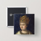 Porträt des Regenten Sophia, 1772 Button (Vorne & Hinten)