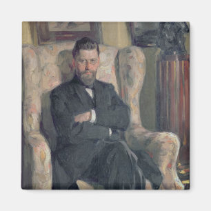 Porträt des Sammlers Alexei A. Bakhrush Magnet