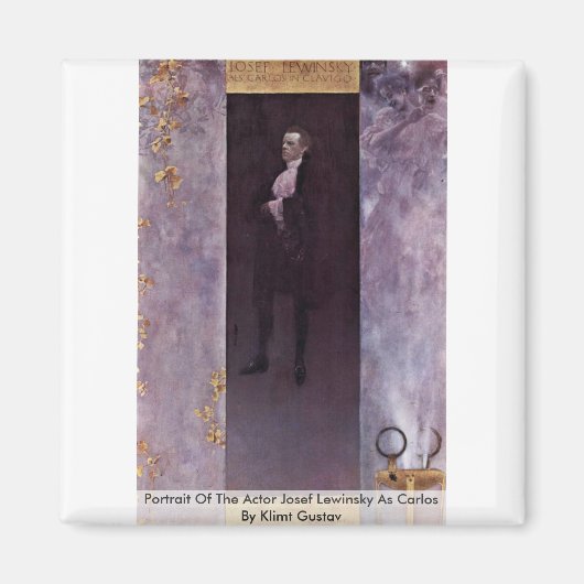 Porträt des Schauspielers Josef Lewinsky als Carlo Magnet (Vorne)