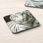 Porträt des Tigers Getränkeuntersetzer (Linke Seite)