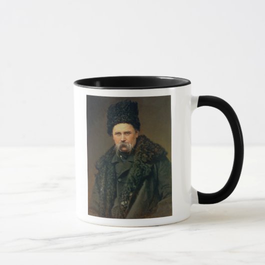 Porträt des ukrainischen Autors Tasse (Rechts)