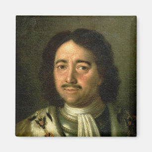 Porträt des Zars Peter I große 1772 Magnet