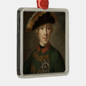 Porträt des Zars Peter III Silbernes Ornament (Rechts)
