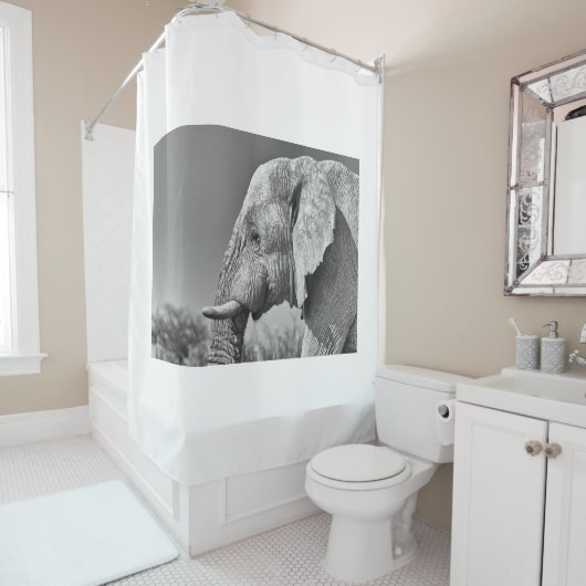 Porträt Duschvorhang (Beispiel)