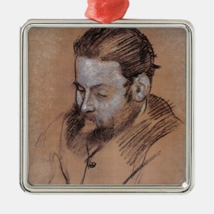 Porträt Edgar Degass   von Diego Martelli Silbernes Ornament