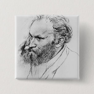 Porträt Edgar Degass   von Edouard Manet Button