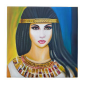 Porträt einer ägyptischen Prinzessin Fliese (Vorderseite)