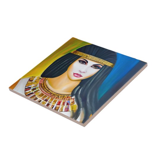 Porträt einer ägyptischen Prinzessin Fliese (Seite)