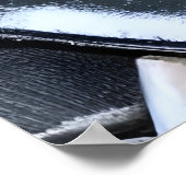 Porträt einer Alien mit großen schwarzen Augen | A Poster (Ecke)