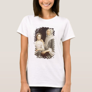 Porträt einer älteren Dame und des jungen Mädch T-Shirt