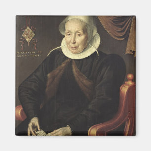 Porträt einer älteren Frau, 1603 Magnet
