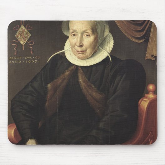 Porträt einer älteren Frau, 1603 Mousepad (Vorne)