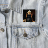 Porträt einer älteren Frau Button (Beispiel)