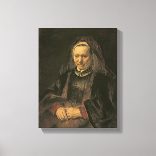 Porträt einer älteren Frau, C. 1650 Leinwanddruck