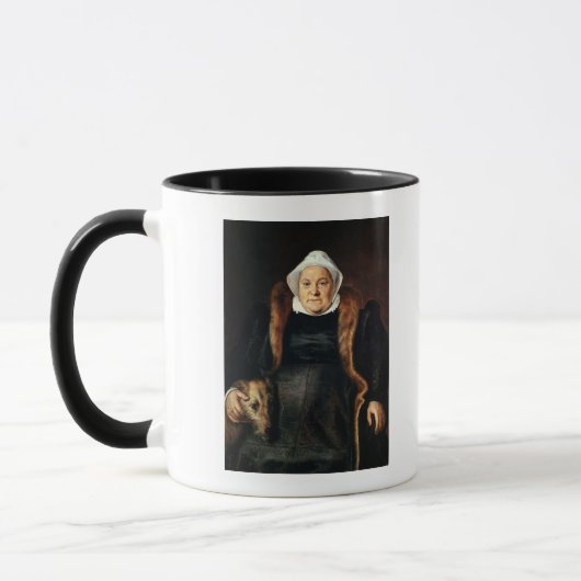 Porträt einer älteren Frau Tasse (Links)