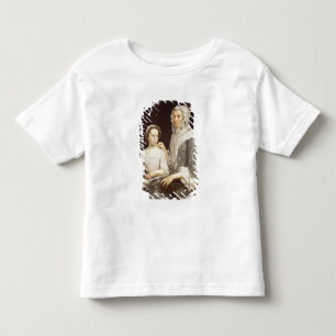 Porträt einer älteren Frau und eines jungen Mädche Kleinkind T-shirt
