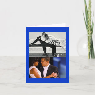 Porträt einer amerikanischen Heirat Feiertagskarte