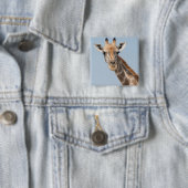 Porträt einer angolanischen Giraffe Button (Beispiel)