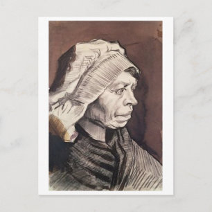Porträt einer Bäuerin, Van Gogh Fine Art Postkarte