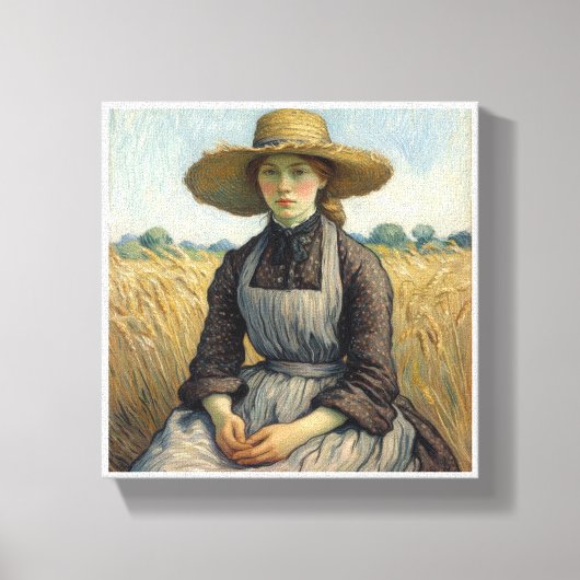 Porträt einer Bauernfrau Vincent van Gogh Leinwanddruck (Vorderseite)