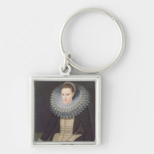 Porträt einer Dame, 1613 (Öl auf Platte) Schlüsselanhänger