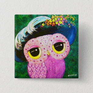 Porträt einer Dame Button