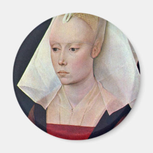 Porträt einer Dame By Weyden Rogier Van Der Magnet