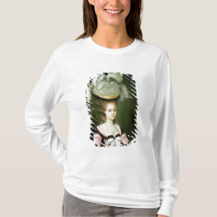 Porträt einer Dame in einem Hut T-Shirt