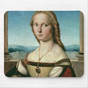 Porträt einer Dame mit einem Einhorn, c.1505-6 Mousepad