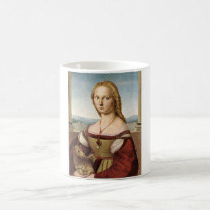 Porträt einer Dame mit einem Einhorn (von Raphael) Kaffeetasse