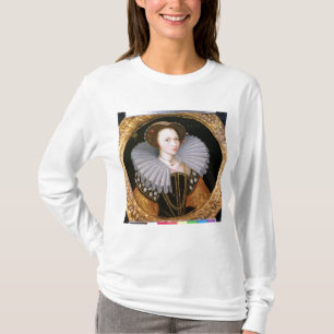 Porträt einer Dame mit einem großen Kampfläufer T-Shirt