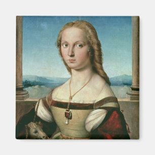 Porträt einer Dame mit Einhorn, c.1505-6 Magnet