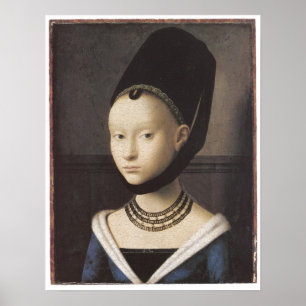 Porträt einer Dame, Petrus Christus Poster