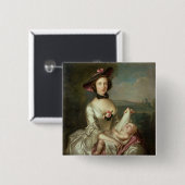 Porträt einer Dame, sagte, Elizabeth, Ehefrau zu Button (Vorne & Hinten)