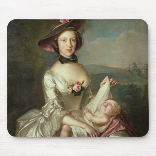 Porträt einer Dame, sagte, Elizabeth, Ehefrau zu Mousepad (Vorne)