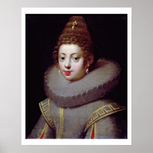 Porträt einer Dame, sagte, Marguerite de Valoi zu Poster