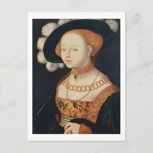 Porträt einer Dame, um 1530 Postkarte (Vorderseite)