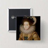 Porträt einer Dame, vielleicht Mary-Königin der Button (Vorne & Hinten)