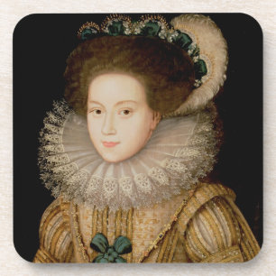 Porträt einer Dame, vielleicht Mary-Königin der Getränkeuntersetzer